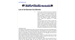 Desktop Screenshot of listofgermancars.com