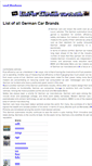 Mobile Screenshot of listofgermancars.com